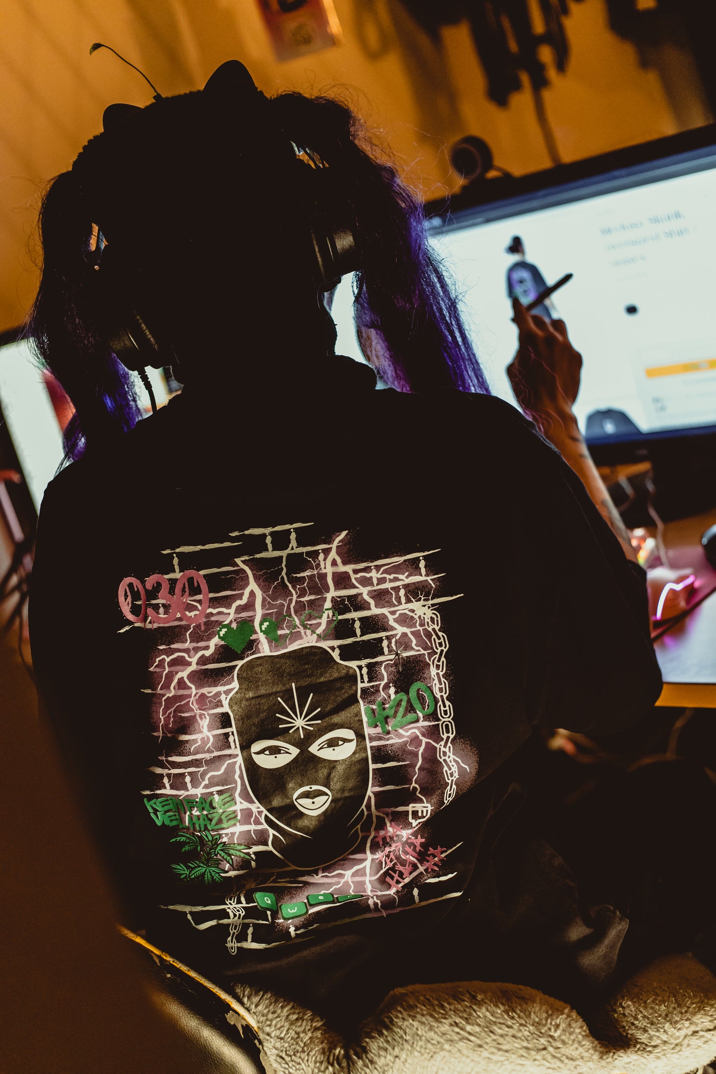 Medusa Skunk, oversized Shirt / unisex