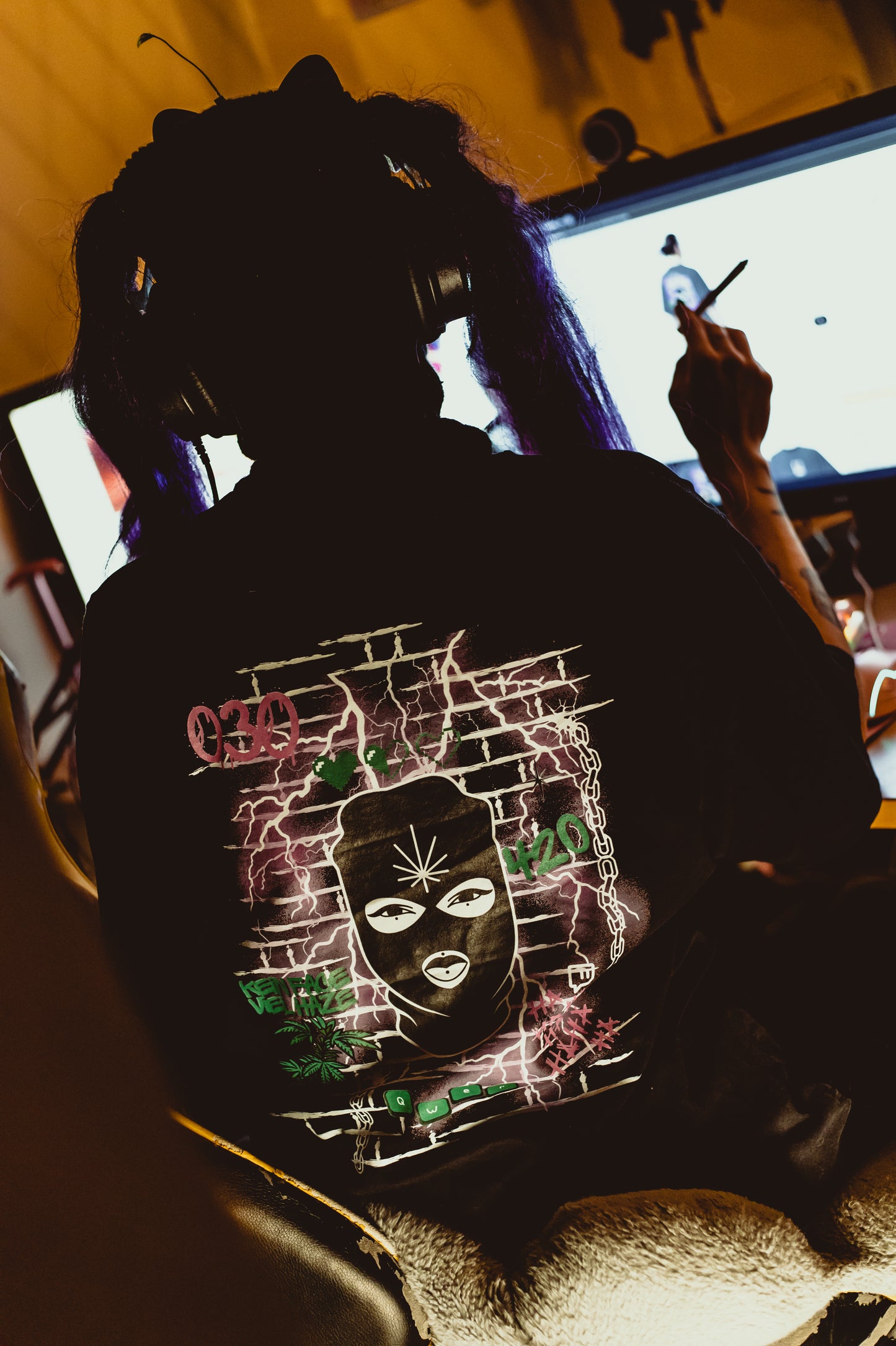 Medusa Skunk, oversized Shirt / unisex