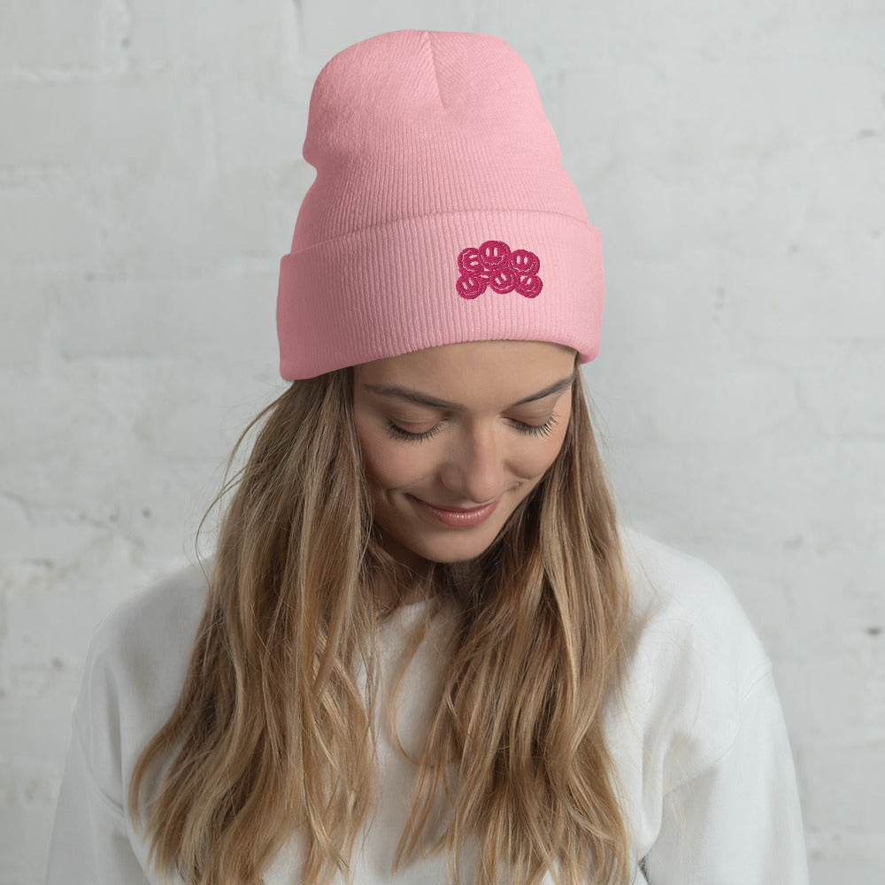 Smiley pink, Beanie