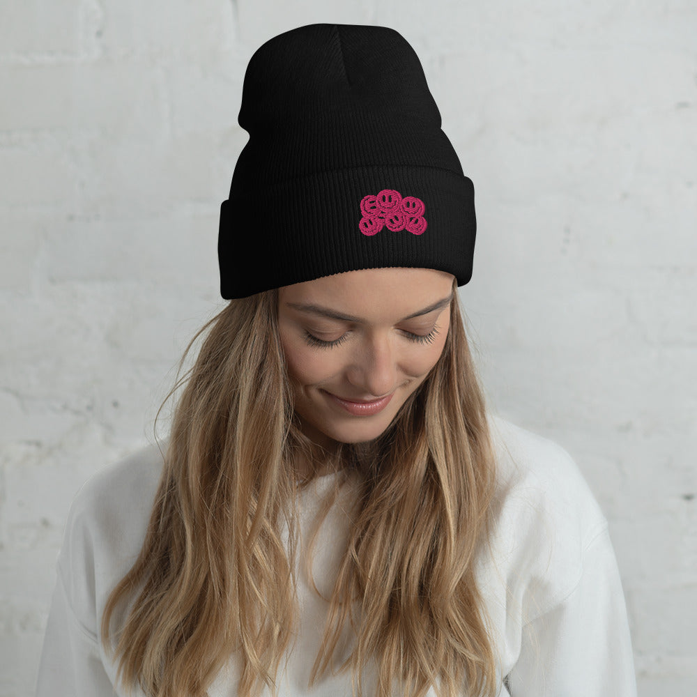 Smiley pink, Beanie