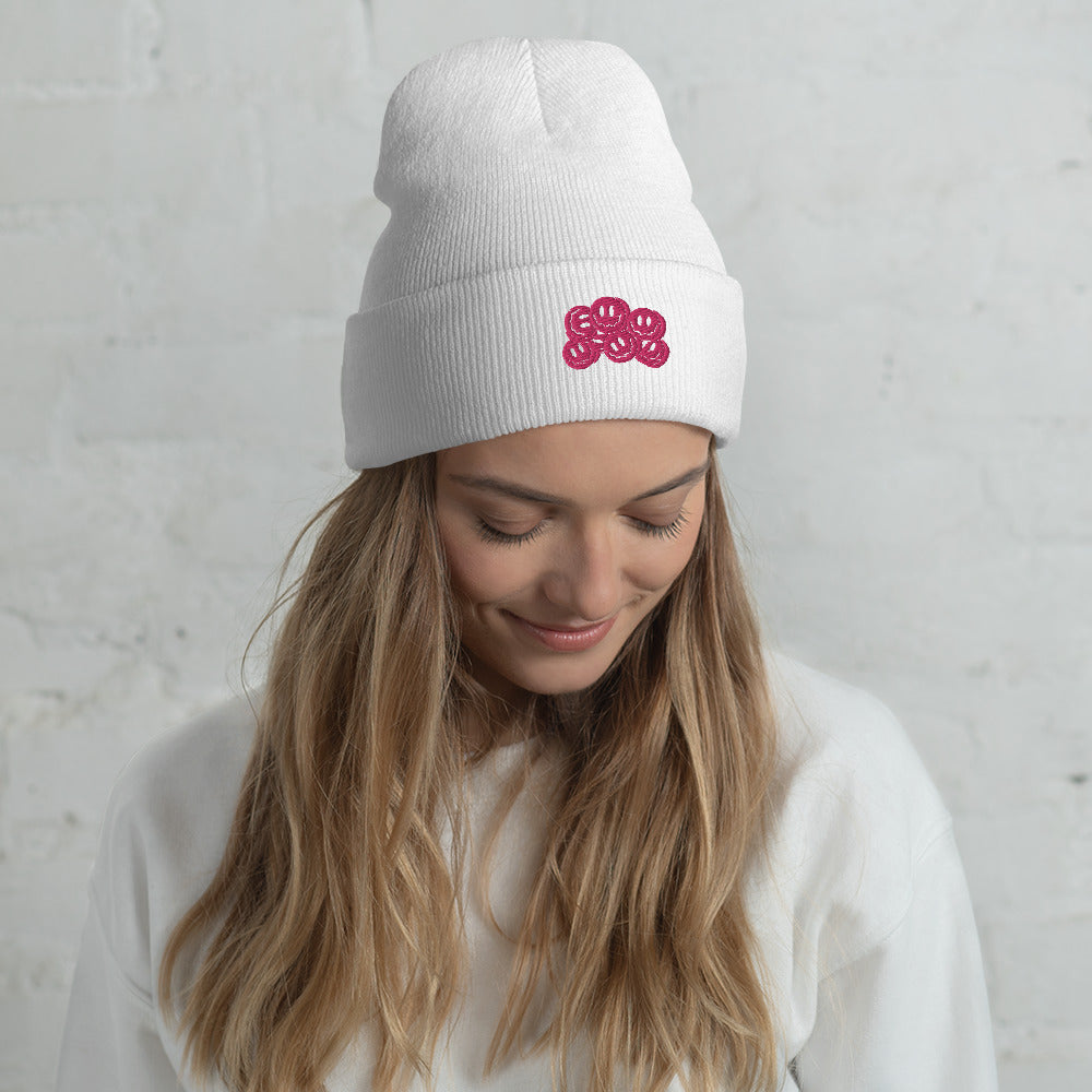 Smiley pink, Beanie