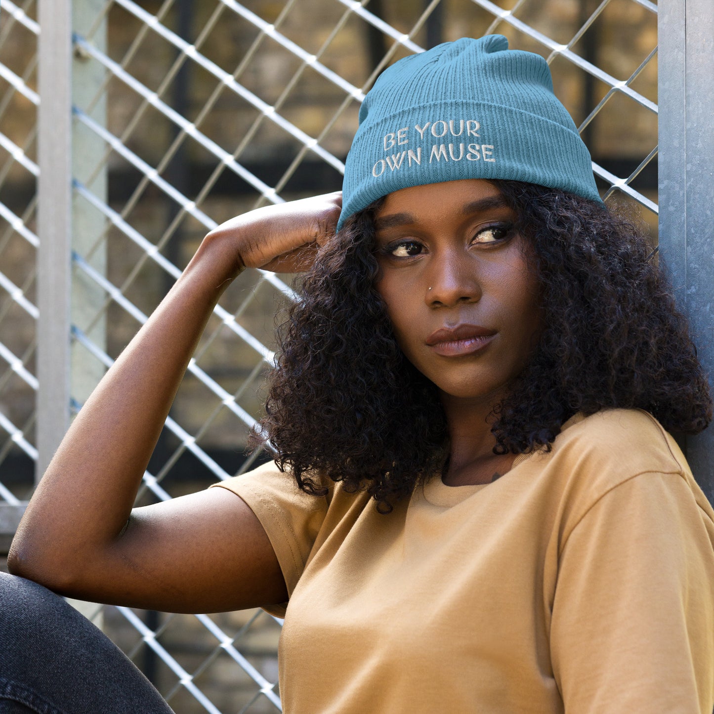 Be your own Muse, Gerippte Bio-Beanie