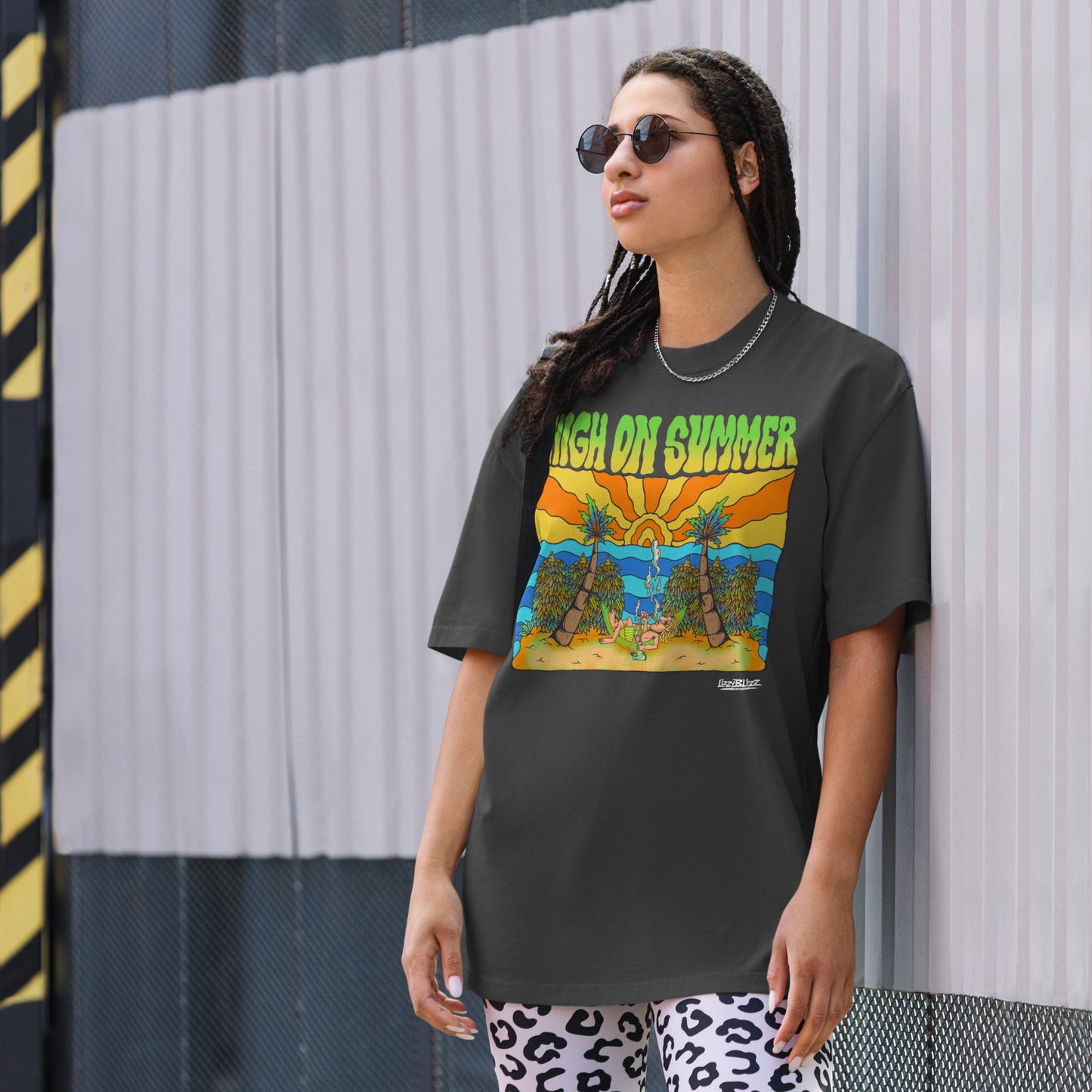 High on summer, oversized Shirt / unisex