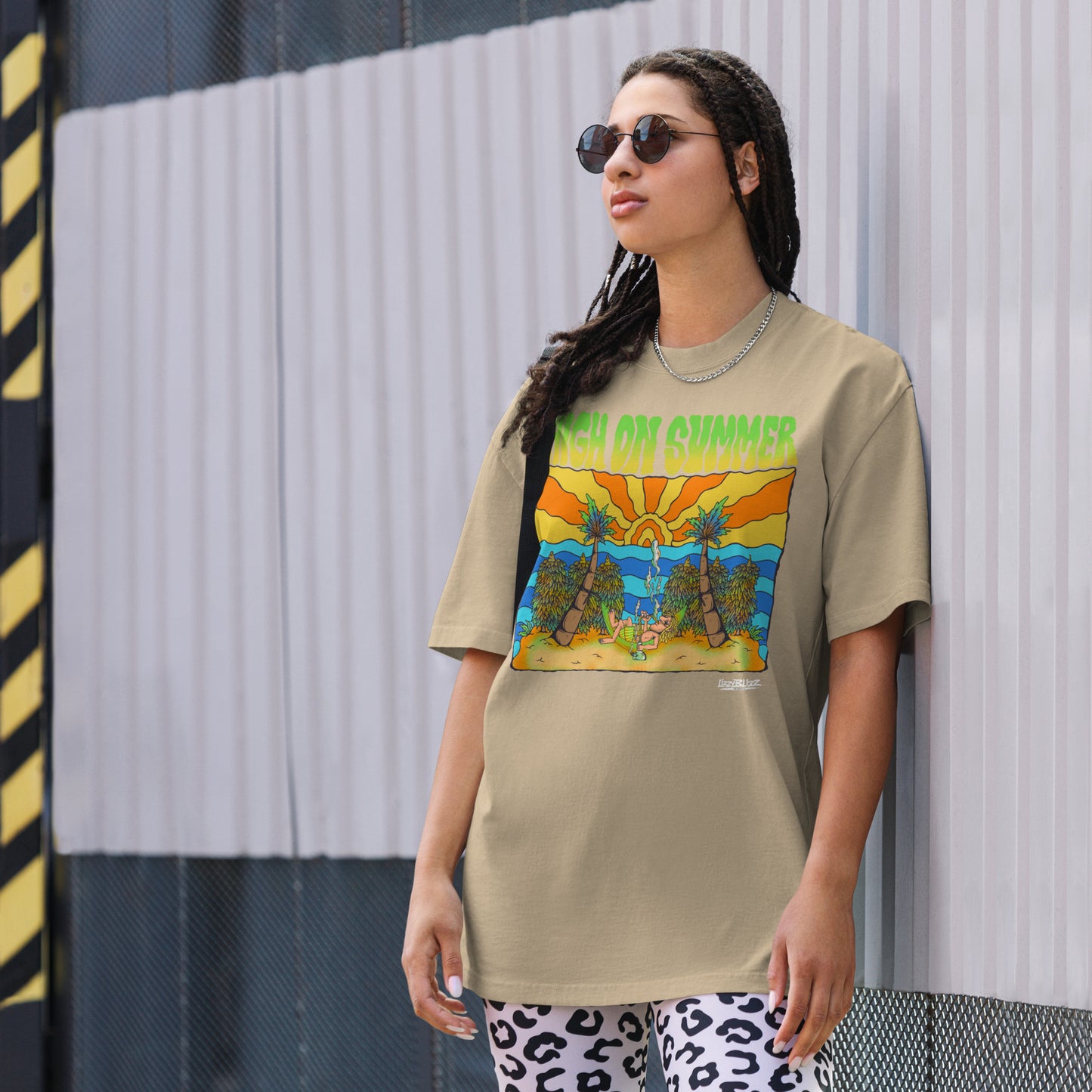 High on summer, oversized Shirt / unisex