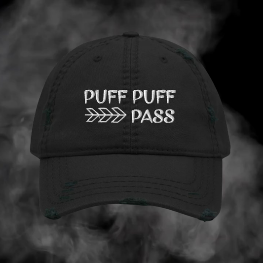 Puff puff pass, Dad-Hat im Used-Look / unisex