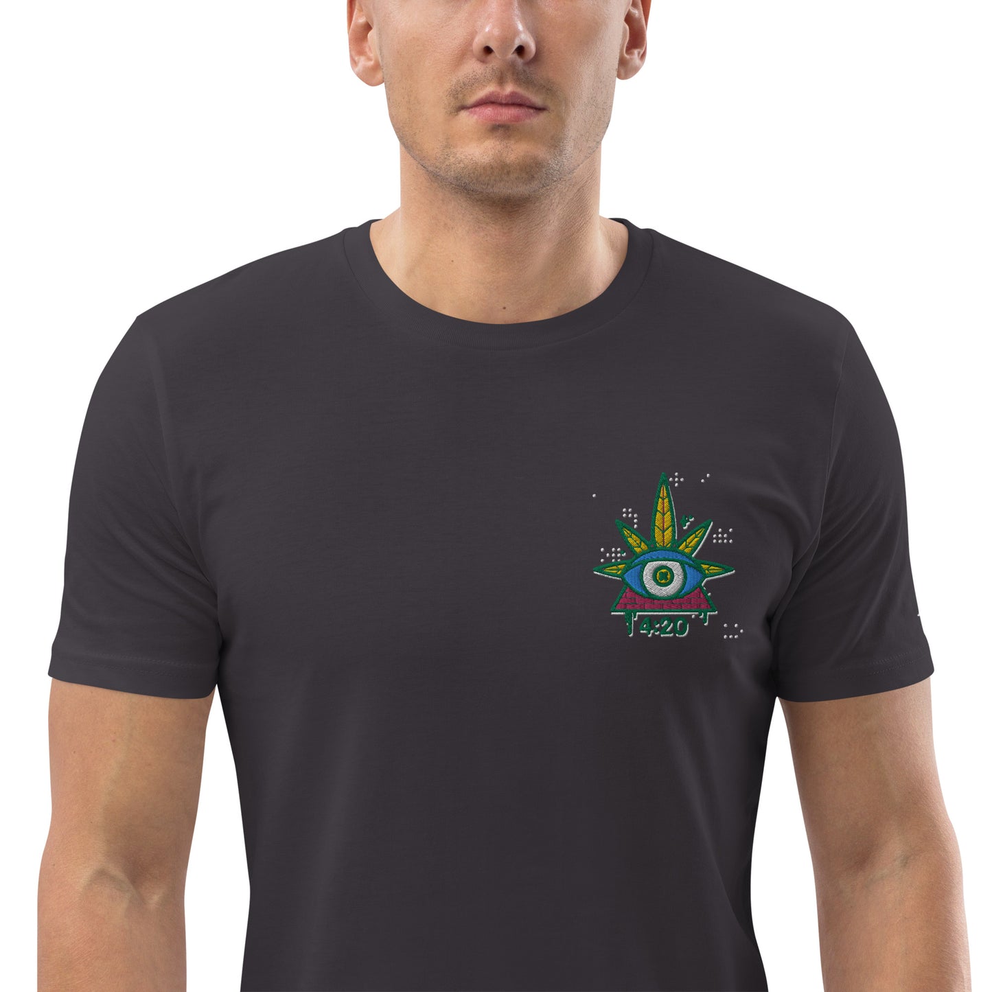 420, besticktes organic Shirt / unisex