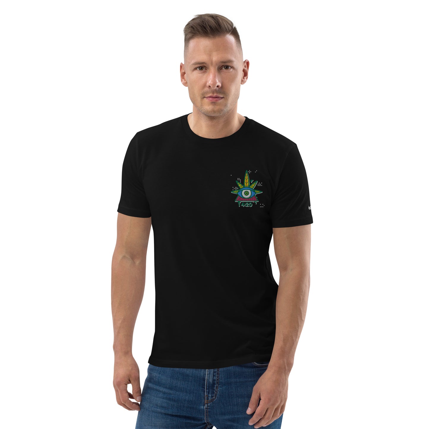 420, besticktes organic Shirt / unisex