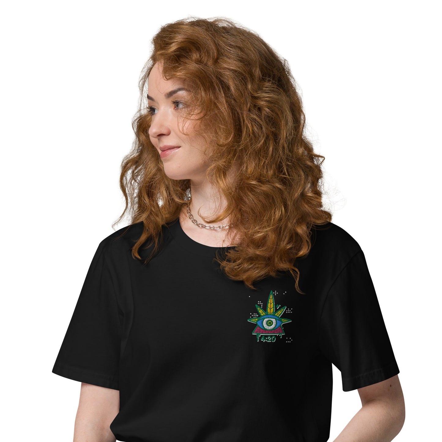 420, besticktes organic Shirt / unisex