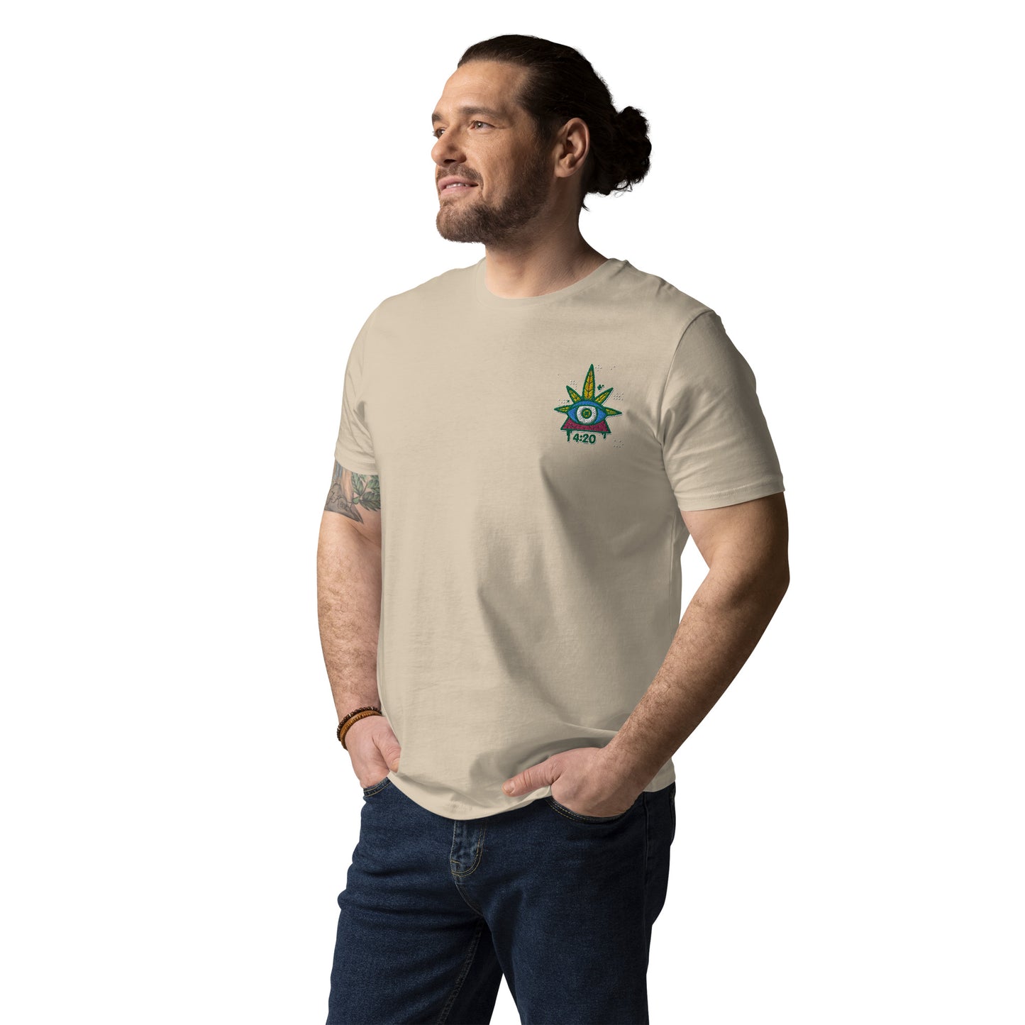 420, besticktes organic Shirt / unisex