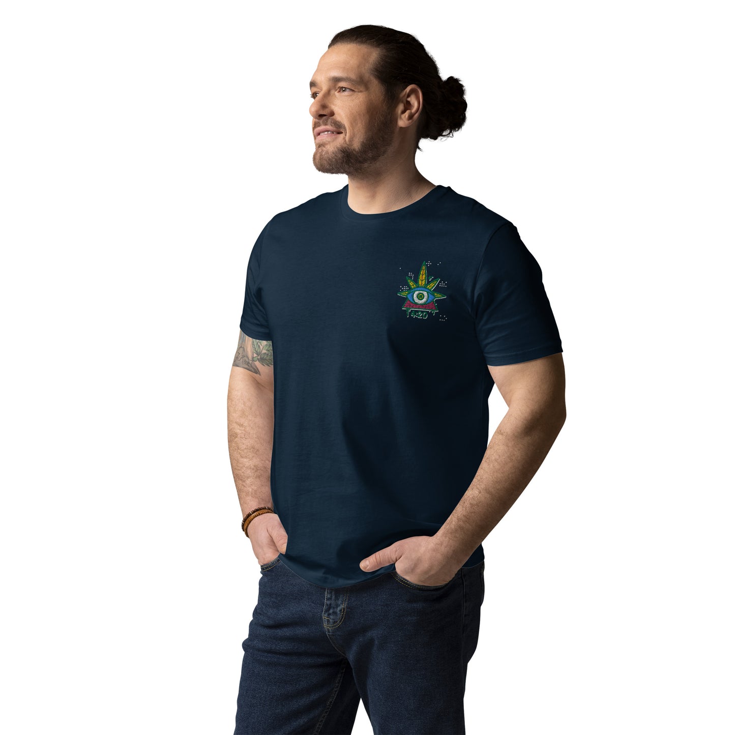 420, besticktes organic Shirt / unisex