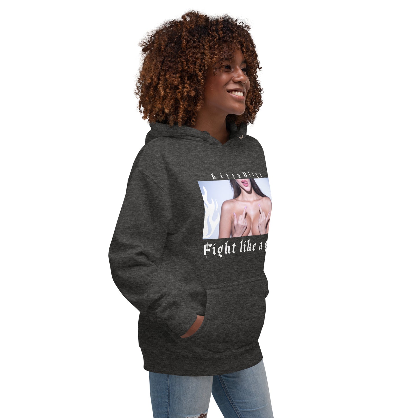 Fight like a Girl, Hoodie / unisex