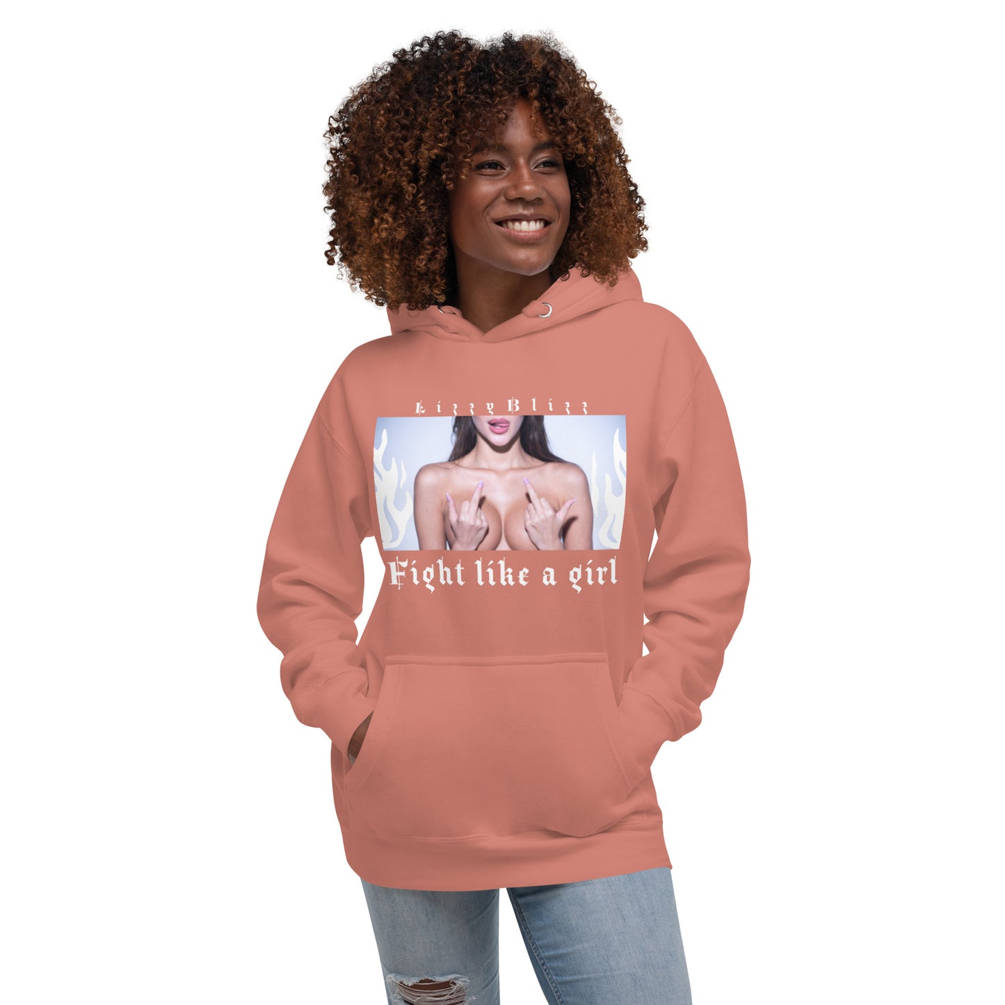 Fight like a Girl, Hoodie / unisex