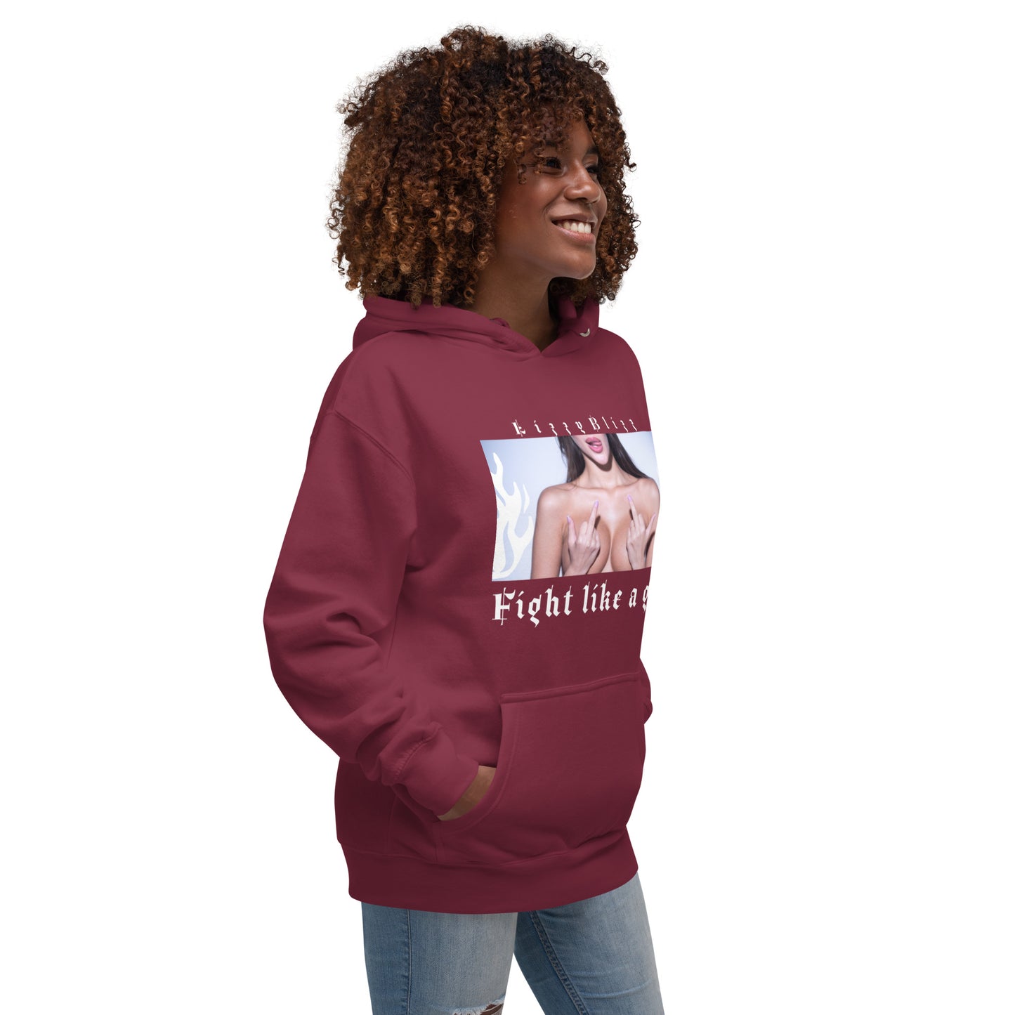 Fight like a Girl, Hoodie / unisex