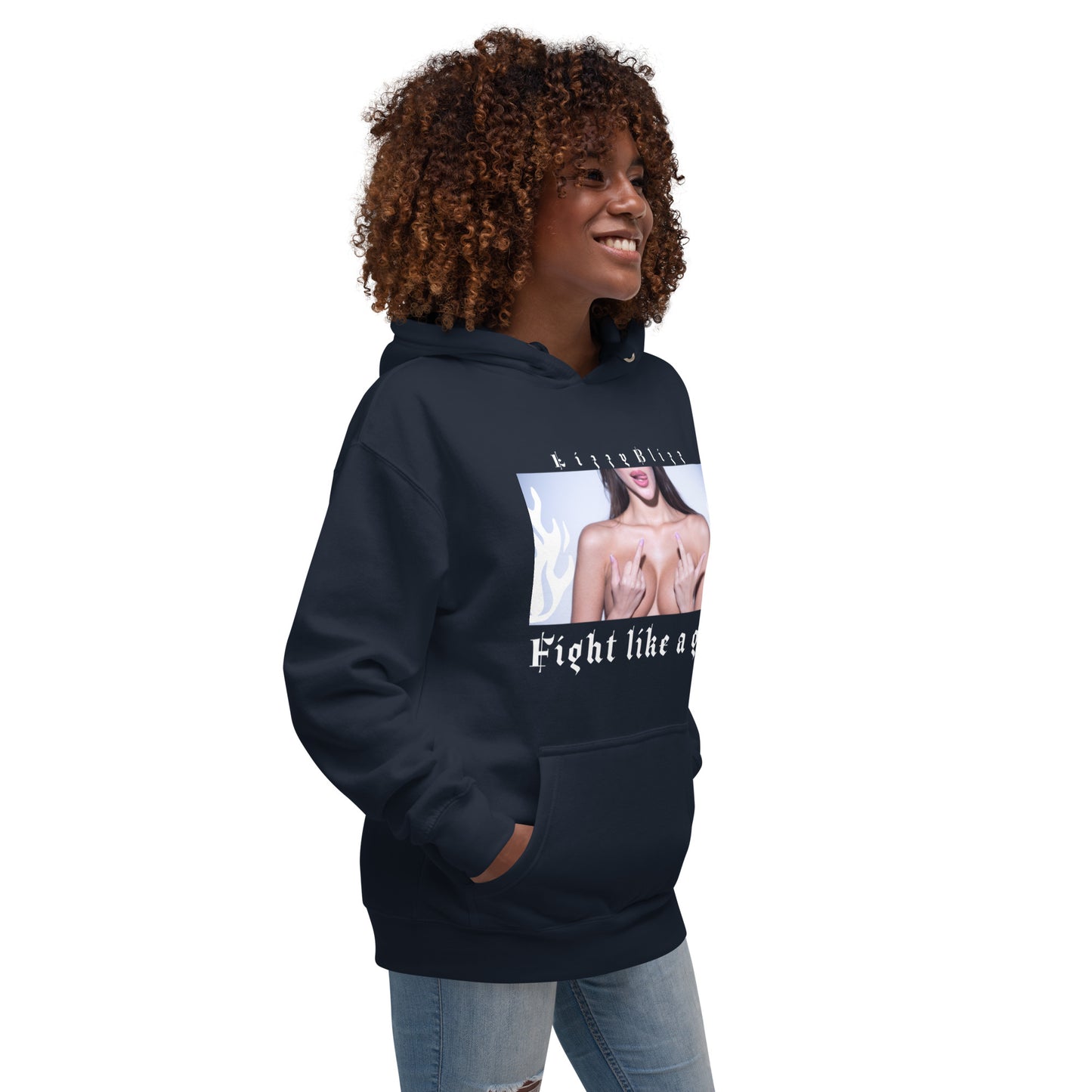 Fight like a Girl, Hoodie / unisex